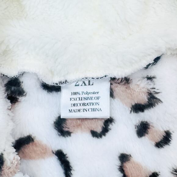 Mommy & Me Leopard Hoodie Set - Matching Fuzzy Hoodies 2X - 7/8 - Picture 3 of 3